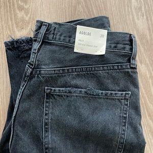 NWT Agolde Riley High Rise Straight Cropped Jeans
